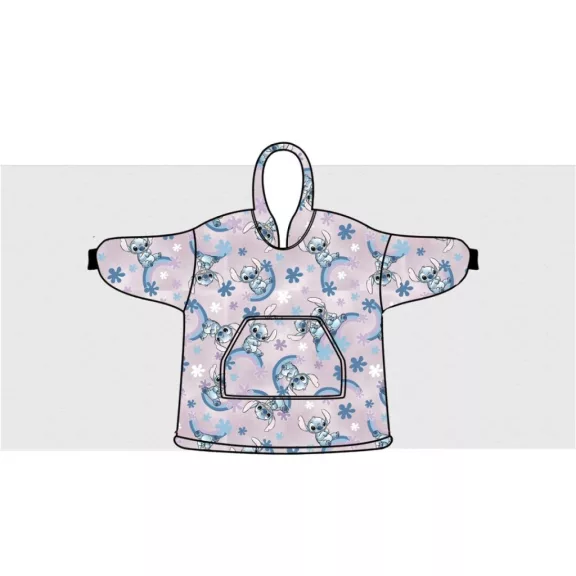 Disney Lilo és Stitch, A csillagkutya Dreamy belebújós plüss polár takaró, poncsó 7-14 év Disney Lilo és Stitch, A csillagkutya Dreamy belebújós plüss polár takaró, poncsó 7-14 év