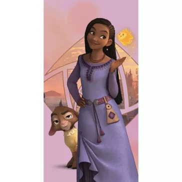   Disney Kívánság Hearts & Stars fürdőlepedő, strand törölköző 70x140cm