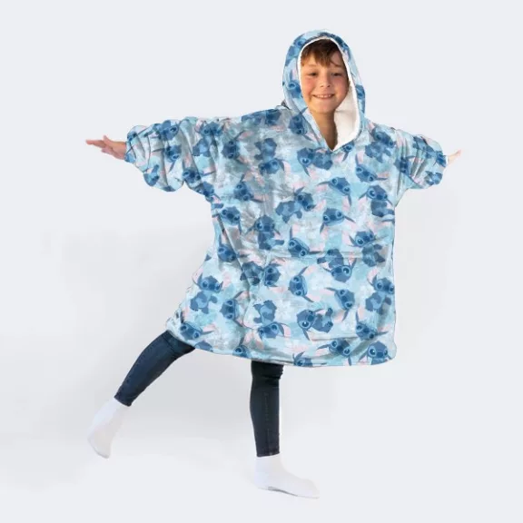 Disney Lilo és Stitch, A csillagkutya Blue belebújós plüss polár takaró, poncsó 7-14 év Disney Lilo és Stitch, A csillagkutya Blue belebújós plüss polár takaró, poncsó 7-14 év