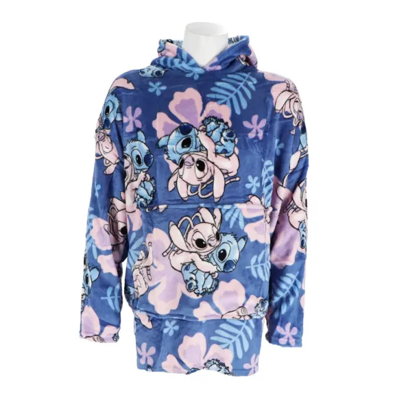 Disney Lilo és Stitch, A csillagkutya Hibiscus belebújós plüss polár takaró, poncsó 3-6 év Disney Lilo és Stitch, A csillagkutya Hibiscus belebújós plüss polár takaró, poncsó 3-6 év