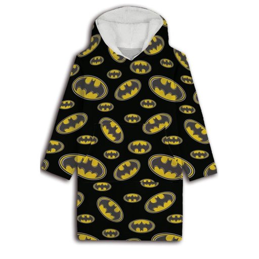 Batman Symbol belebújós plüss polár takaró, poncsó 7-14 év