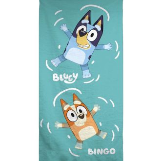   Bluey Playtime fürdőlepedő, strand törölköző 70x140cm (Fast Dry)