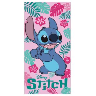  Disney Lilo és Stitch, A csillagkutya Tiki Time fürdőlepedő, strand törölköző 70x140cm (Fast Dry)
