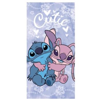   Disney Lilo és Stitch, A csillagkutya Cutie fürdőlepedő, strand törölköző 70x140cm (Fast Dry)