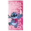 Disney Lilo és Stitch, A csillagkutya Pink Heart fürdőlepedő, strand törölköző 70x140cm (Fast Dry)