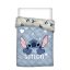 Disney Lilo és Stitch, A csillagkutya Cute Blue steppelt ágytakaró, paplan 140x200cm