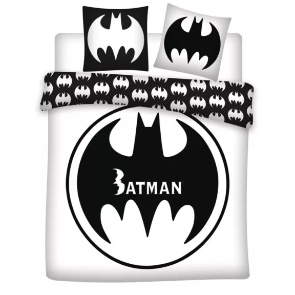 Batman White dupla, kétszemélyes ágyneműhuzat 240×220cm, 65x65 cm Batman White dupla, kétszemélyes ágyneműhuzat 240×220cm, 65x65 cm
