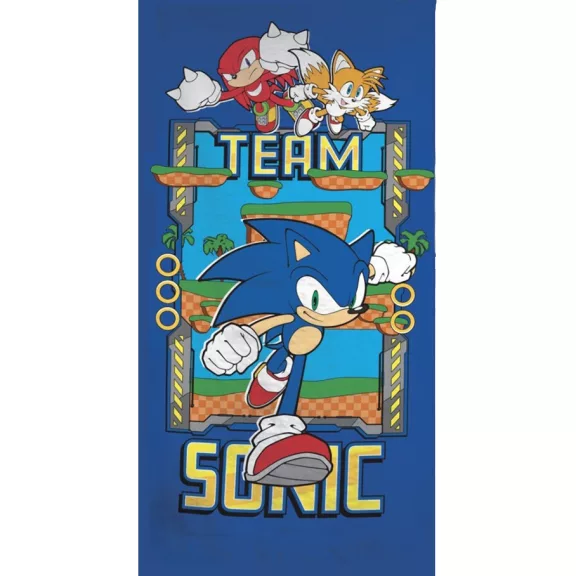 Sonic a sündisznó Ring Team fürdőlepedő, strand törölköző 70x140cm (Fast Dry) Sonic a sündisznó Ring Team fürdőlepedő, strand törölköző 70x140cm (Fast Dry)