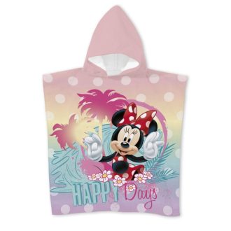   Disney Minnie Happy Days strand törölköző poncsó 55x110 cm (Fast Dry)