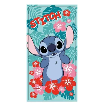   Disney Lilo és Stitch, A csillagkutya Bloom fürdőlepedő, strand törölköző 70x140cm (Fast Dry)