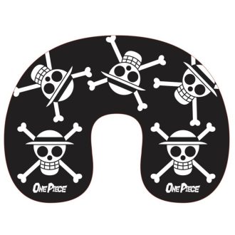 One Piece Black Skull utazópárna, nyakpárna