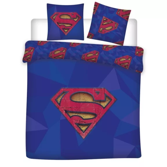Superman Blue dupla, kétszemélyes ágyneműhuzat 240×220cm, 65x65 cm Superman Blue dupla, kétszemélyes ágyneműhuzat 240×220cm, 65x65 cm