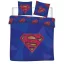 Superman Blue dupla, kétszemélyes ágyneműhuzat 240×220cm, 65x65 cm
