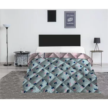   Disney Lilo és Stitch, A csillagkutya Heart steppelt ágytakaró, paplan 240x220cm