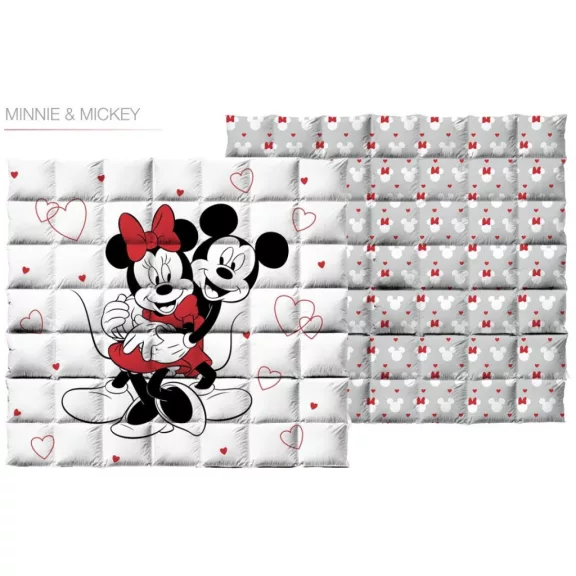 Disney Minnie Mickey Love steppelt ágytakaró, paplan 240x220cm