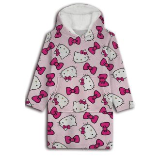   Hello Kitty Bow felnőtt belebújós plüss polár takaró, poncsó