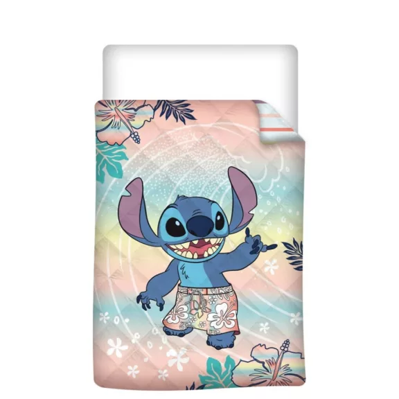 Disney Lilo és Stitch, A csillagkutya Hawaiian Dream steppelt ágytakaró, paplan 140x200cm Disney Lilo és Stitch, A csillagkutya Hawaiian Dream steppelt ágytakaró, paplan 140x200cm