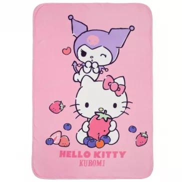 Hello Kitty Fruits polár takaró 100x140cm