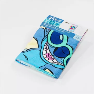   Disney Lilo és Stitch, A csillagkutya Rainbow Waves fürdőlepedő, strand törölköző 70x140cm (Fast Dry)