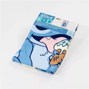   Disney Lilo és Stitch, A csillagkutya Beach Ice Cream fürdőlepedő, strand törölköző 70x140cm (Fast Dry)