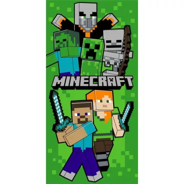   Minecraft Swordfight fürdőlepedő, strand törölköző 70x140cm (Fast Dry)