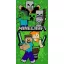 Minecraft Swordfight fürdőlepedő, strand törölköző 70x140cm (Fast Dry)