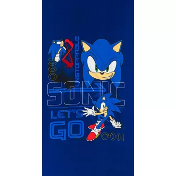   Sonic a sündisznó Go Blur fürdőlepedő, strand törölköző 70x140cm (Fast Dry)