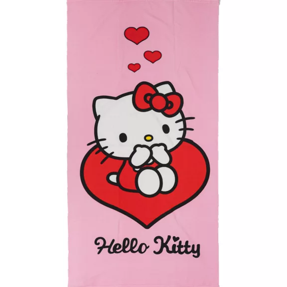 Hello Kitty Love fürdőlepedő, strand törölköző 70x140cm (Fast Dry) Hello Kitty Love fürdőlepedő, strand törölköző 70x140cm (Fast Dry)