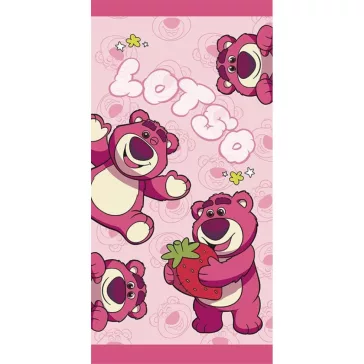   Disney Játékháború Lotso fürdőlepedő, strand törölköző 70x140cm (Fast Dry)