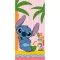 Disney Lilo és Stitch, A csillagkutya Summer Relax fürdőlepedő, strand törölköző 70x140cm (Fast Dry)