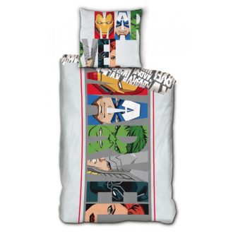  Boszúállók Marvel Heroic Squad ágyneműhuzat 140×200cm, 63×63 cm microfibre