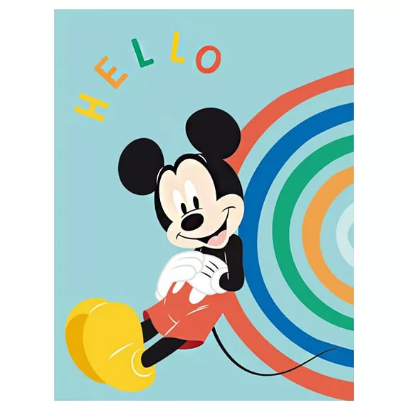 Disney Mickey Hello polár takaró 100x140cm Disney Mickey Hello polár takaró 100x140cm