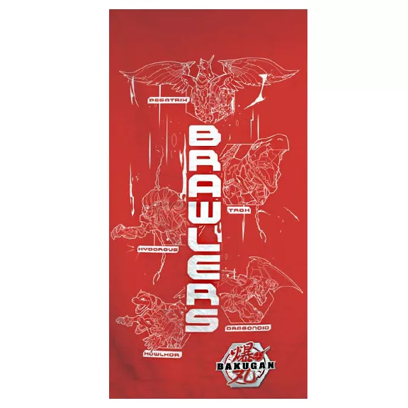 Bakugan Red Strike fürdőlepedő, strand törölköző 70x140cm Bakugan Red Strike fürdőlepedő, strand törölköző 70x140cm