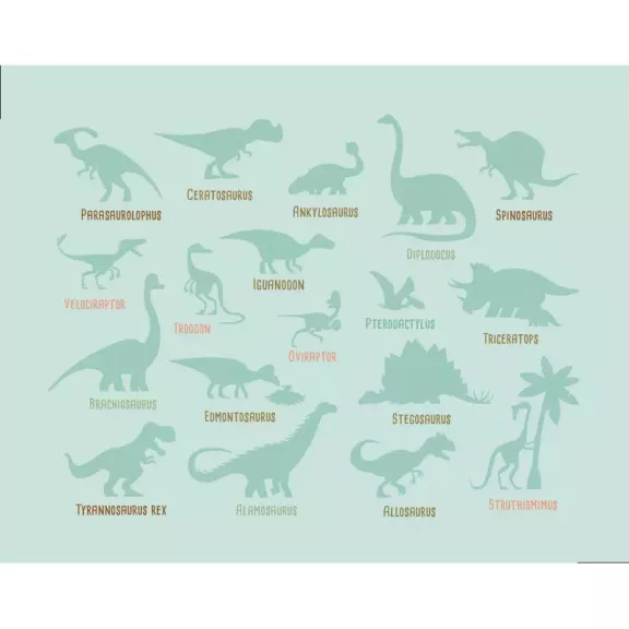 Mágneses készségfejlesztő doboz, Dinoszauruszok Auzou