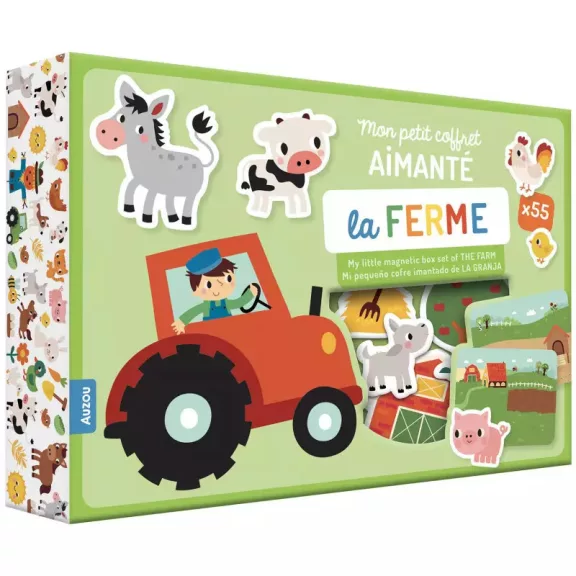 Mágneses készségfejlesztő doboz, A farmon Auzou Mágneses készségfejlesztő doboz, A farmon Auzou