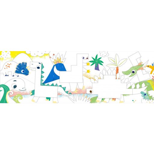 Építs és rajzolj fejlesztő kreatív zsírkréta készlet, Dinoszauruszok Avenir