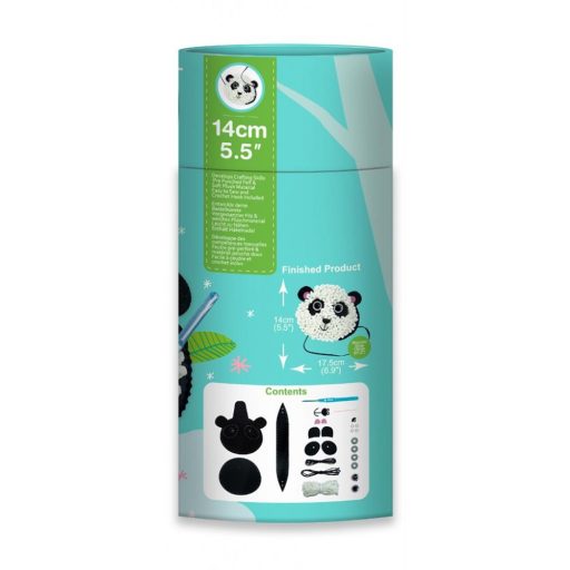 Táska készítés varrással és horgolással, Panda Avenir