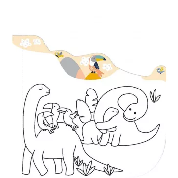 Mágikus vízzel festő könyv, Dinoszauruszok Avenir