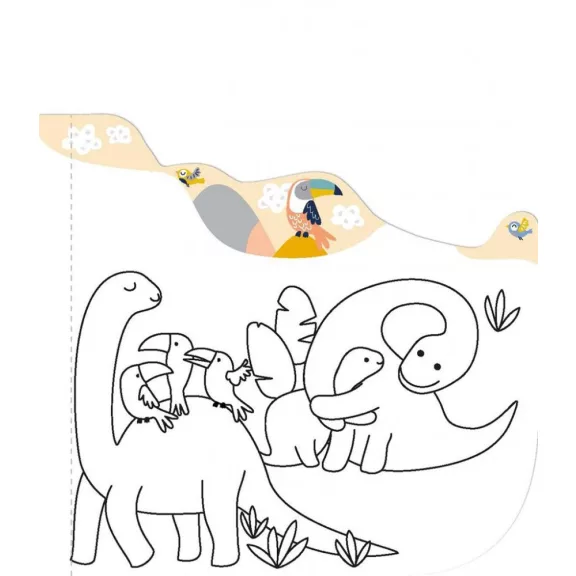 Mágikus vízzel festő könyv, Dinoszauruszok Avenir