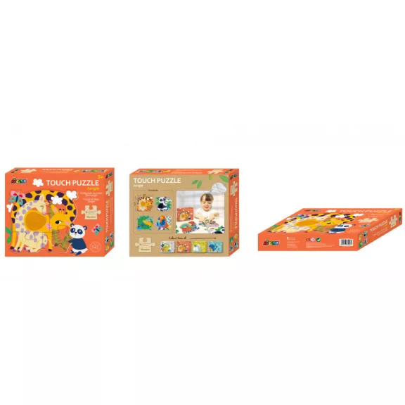 Készségfejlesztő tapintós puzzle, Dzsungel Avenir