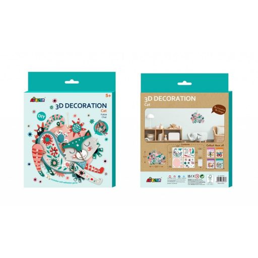 3D dekorációs puzzle, Cica Avenir