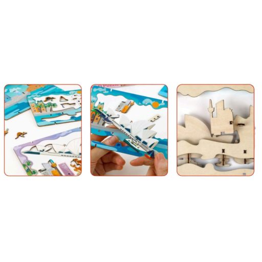 Városkép 3D puzzle, Barcelona Avenir