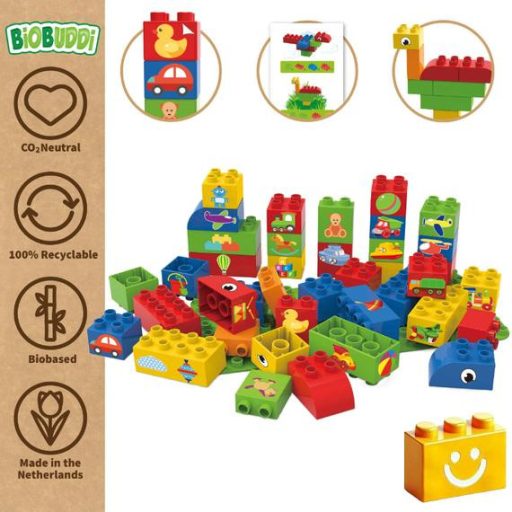 BiOBUDDi BB-0006 | bio építőjáték alaplappal | Tanulás - Alkotni jó (fiúknak) - 100% kompatibilis minden más kedvelt márkával