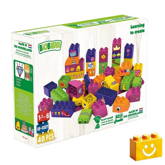 BiOBUDDi BB-0007 | bio építőjáték alaplappal | Tanulás - Alkotni jó (lányoknak) - 100% kompatibilis minden más kedvelt márkával BiOBUDDi BB-0007 | bio építőjáték alaplappal | Tanulás - Alkotni jó (lányoknak) - 100% kompatibilis minden más kedvelt márkával