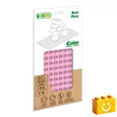 BiOBUDDi BB-0017 | építőjáték alaplap nagy méretű kockákhoz - 100% kompatibilis minden más kedvelt márka nagy méretű kockáival | 8x16 bütyök világos rózsazsín