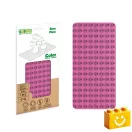 BiOBUDDi BB-0017 | építőjáték alaplap nagy méretű kockákhoz - 100% kompatibilis minden más kedvelt márka nagy méretű kockáival | 8x16 bütyök sötét rózsaszín