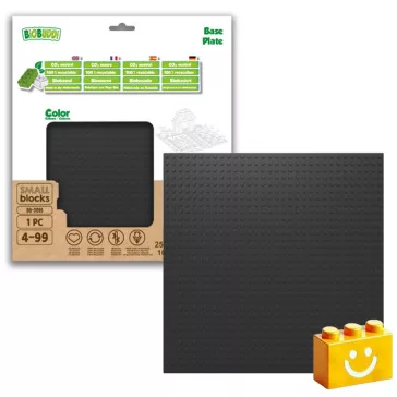   BiOBUDDi BB-0095 | építőjáték alaplap - 100% kompatibilis minden más kedvelt márkával | 32x32 bütyök fekete