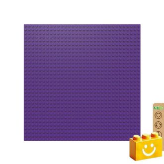   BiOBUDDi BB-0095 | építőjáték alaplap - 100% kompatibilis minden más kedvelt márkával | 32x32 bütyök lila