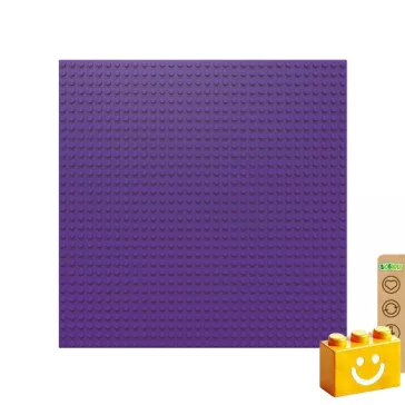   BiOBUDDi BB-0095 | építőjáték alaplap - 100% kompatibilis minden más kedvelt márkával | 32x32 bütyök lila