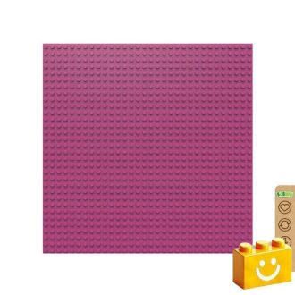   BiOBUDDi BB-0095 | építőjáték alaplap - 100% kompatibilis minden más kedvelt márkával | 32x32 bütyök fukszia